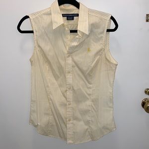 Ralph Lauren Sleeveless Button Down